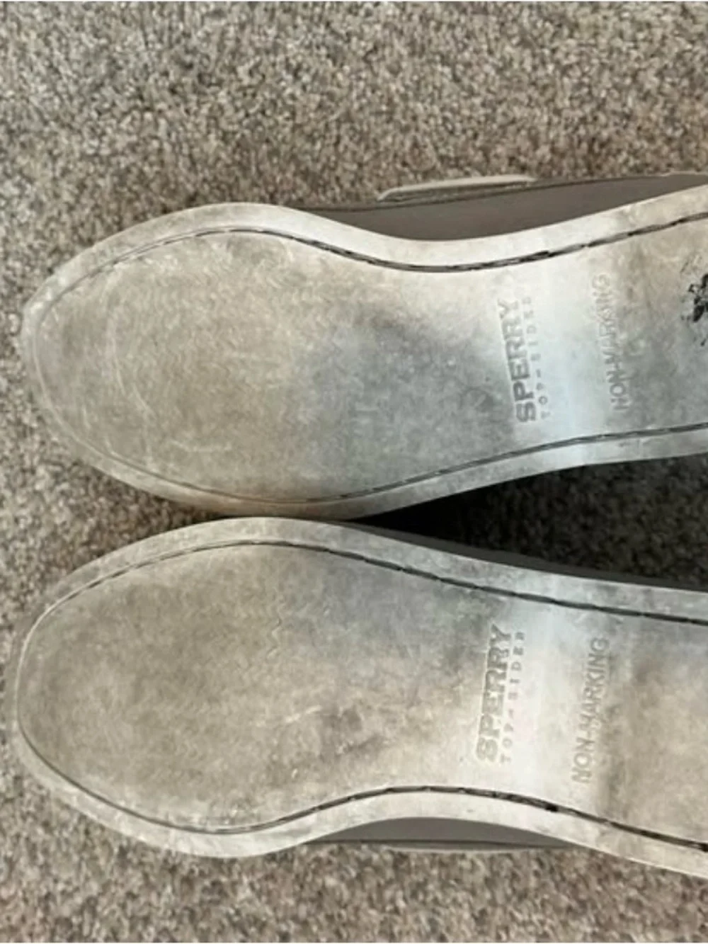 Sperry Gray Suede Boat Shoe Flats - Picture 3 of 5